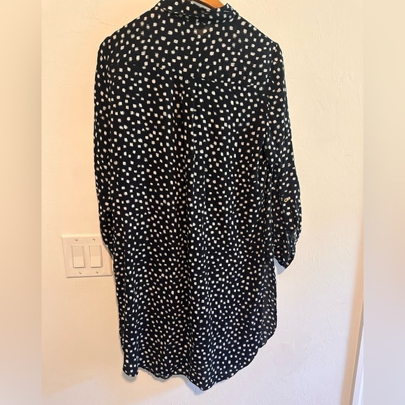 Ellen Tracy Printed Dress in Blue and White Sz S - Picture 3 of 8